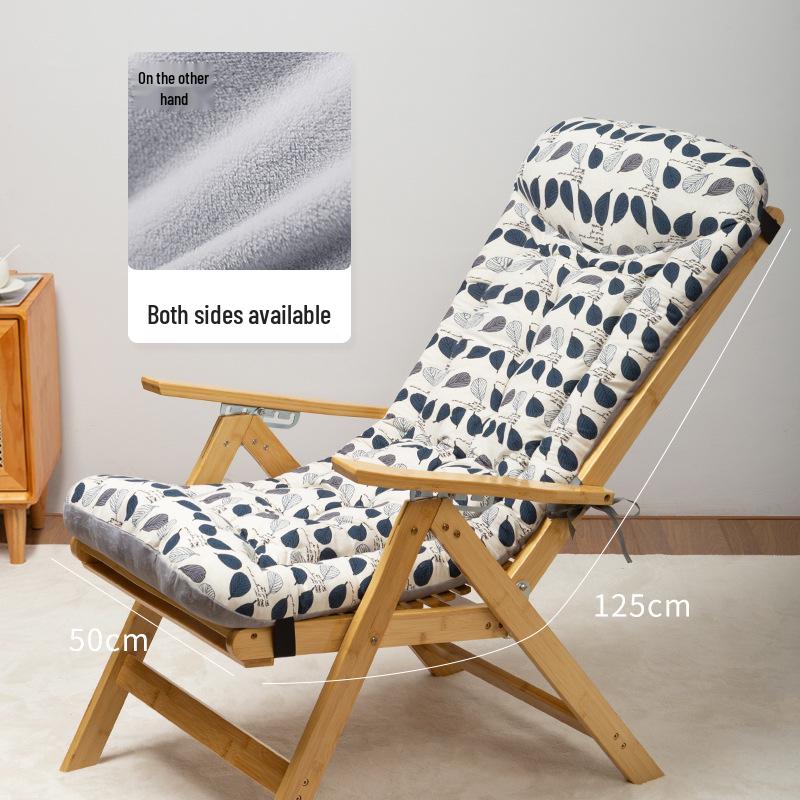 Winter Lounge Chair Cushion: Thick, Soft Seat & Backrest Support for Extended Sitting