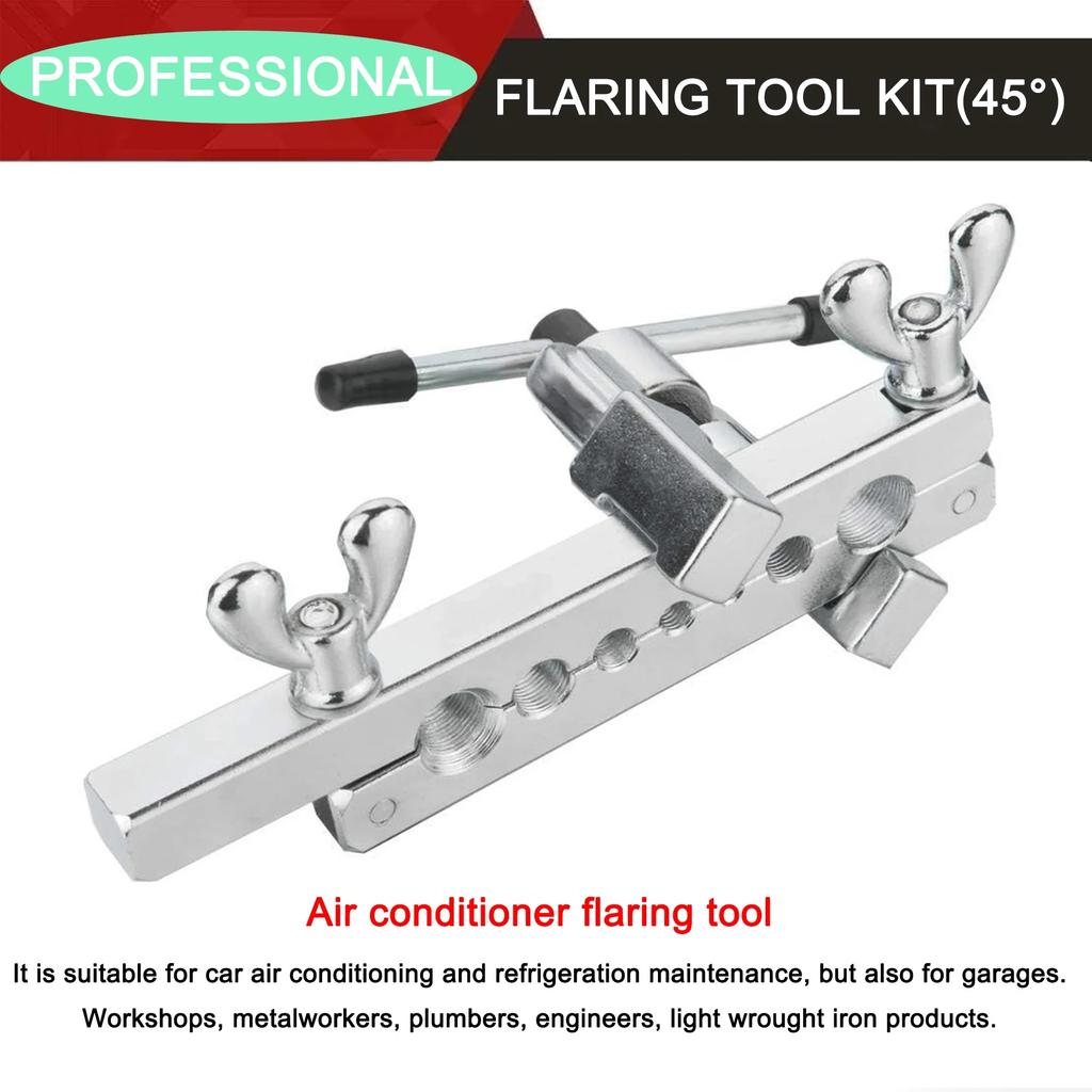 Copper Tube Expander 45 Degree Flaring Tool Kit of Copper Tube Expander Used for Reaming Copper Tubes and Other Pipes