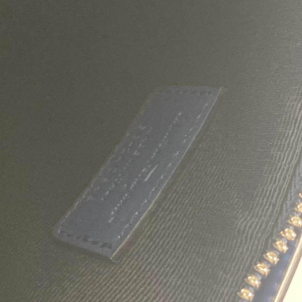 Salvatore Ferragamo Gancini Bag Pouch with Strap Clutch Bag Leather Blue