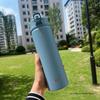 Thermal Water Bottle with Straw 750/600ML Stainless Steel Bottle Keeps Cold and Heat High Capacity Thermal Mug Thermos Bottle