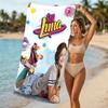 Beach Towel with Soy Luna Pattern - soft,absorbent,machine washable Lightweight&Modern,swimming,Travel Essentials