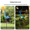 Solar Peacock Crackle Ball Garden Light