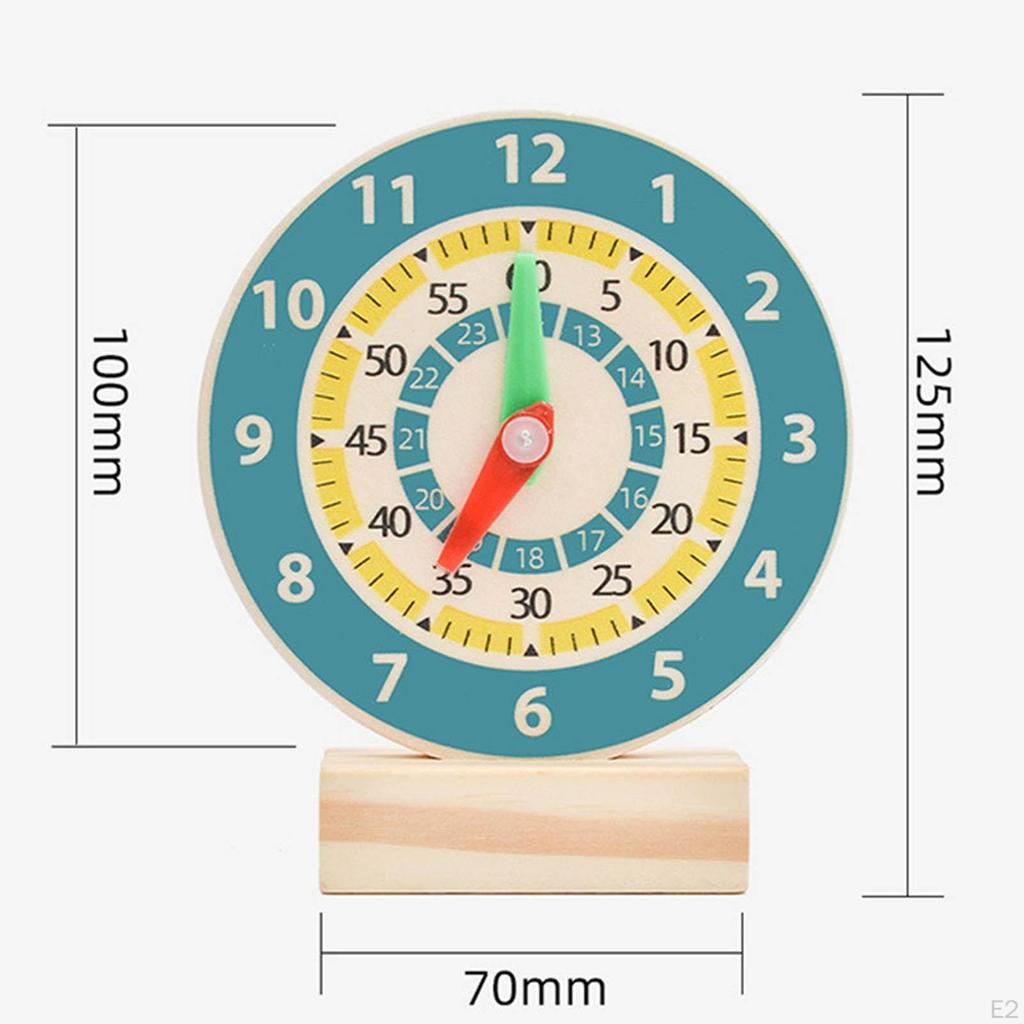 Telling Time Teaching Toy Preschool Learning Early Educational Toy, for Children Holiday Gifts