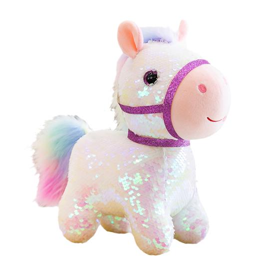 Pferd Plüsch Anhänger Blinkendes Stofftier Pferd Ornament Bunte Chinesische Tierkreiszeichen Pferd Deko Festival Reichtum Glück Symbol Glücksbringer