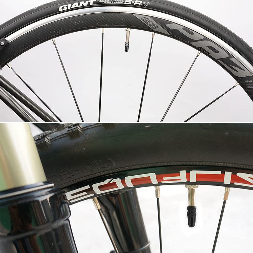 YFFSFDC Valve Cap Set of 4 Bicycle Presta Aluminum Alloy