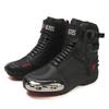 New First-layer Cowhide Waterproof and Drop-proof Motorcycle Riding Shoes Large Size Racing Shoes