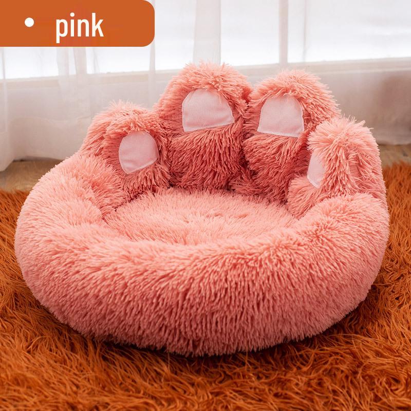 All-Season Plush Dog and Cat Nest - Cozy, Fun, and Thickened Pet Bed