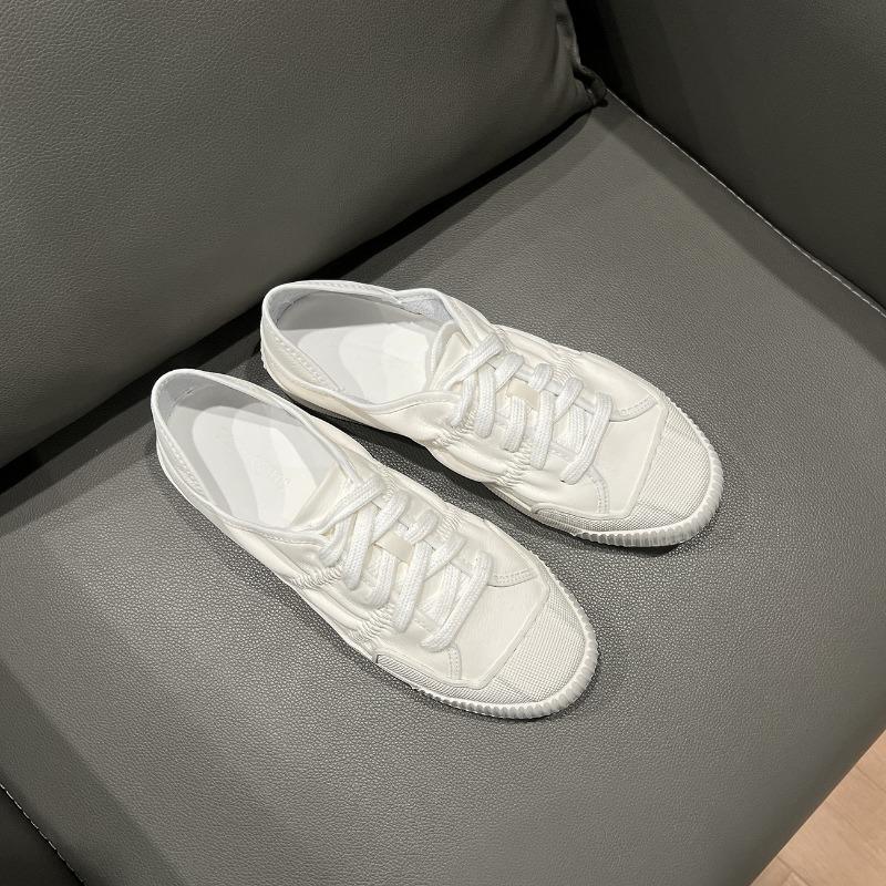 

Версия из овчины~ Натуральная кожа, два варианта носки, светло-белые туфли, женские новые универсальные плоские повседневные туфли, кеды 40