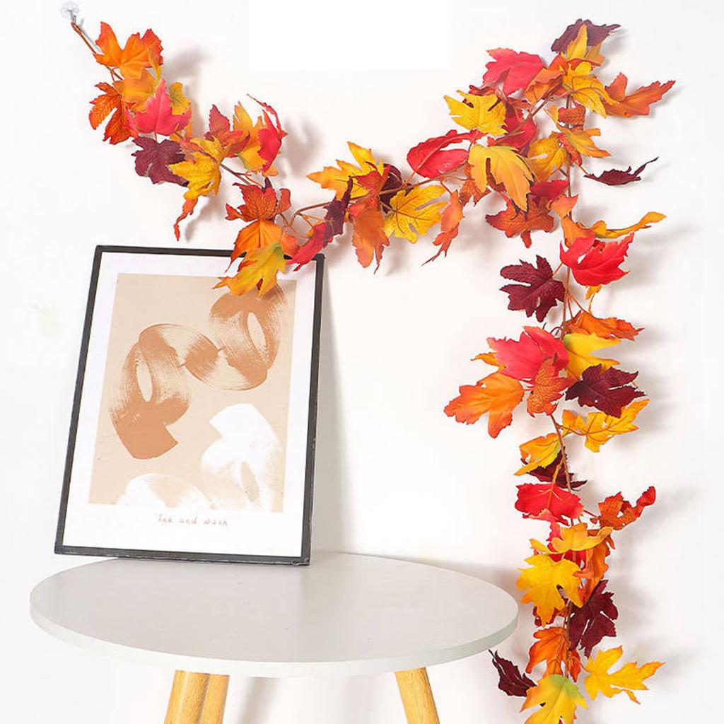 Hanging Decorations, Artificial Maple Leaves And Vines, Halloween Artificial Green Plants, Festival Decorations, Artificial Maple Leaves.