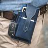 Crazy Horse Leer Telefoon Tas Sport Tactische Heuptas Vintage Echt Leer Heren Heuptas