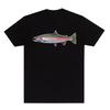 Y2k Summer Marine Fish Handpainted Salmon Sea Fish Fishing Beach Fishing Pure Cotton Printed Loose Shortsleeved Tshirt