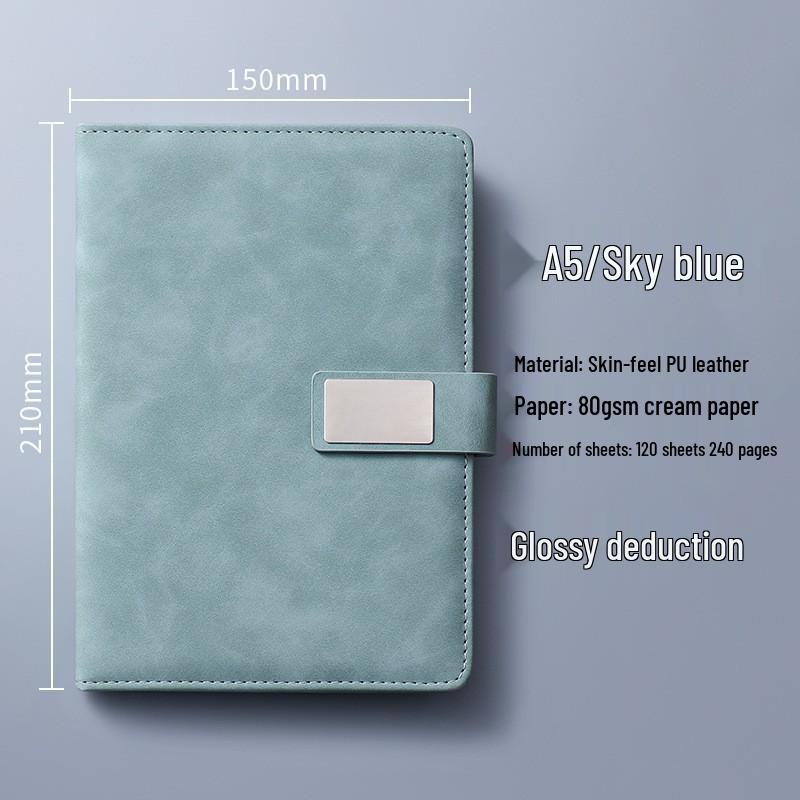 A4 Premium Leather Notebook for Business, Office, or Study - Customizable with Logo