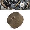5M Roll Fiberglass Heat Shield Motorcycle Exhaust Header Pipe Heat Wrap Tape Thermal Protection Exhaust Pipe Insulate
