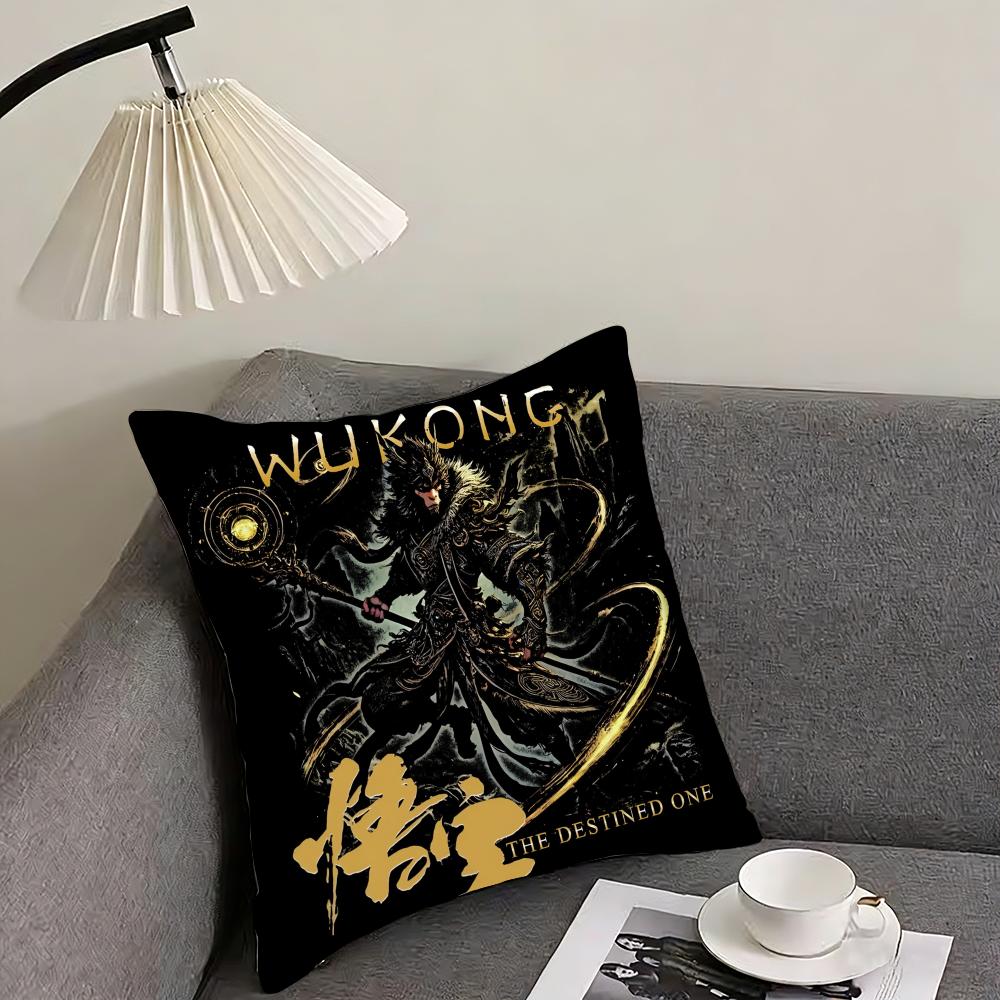 

Classic Black MMyth Cool Cushion Cover Elegant Comfort Pillowcase Sofa Bed Doublesided Printed Invisible Zipper Home Decor 30x30cm