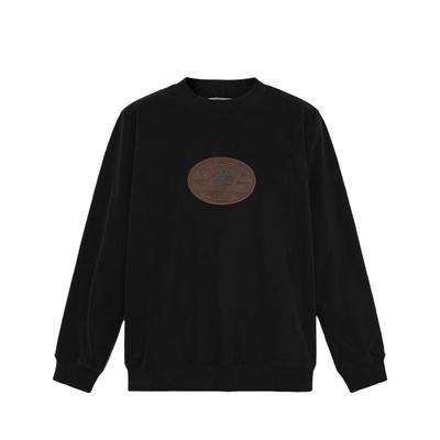 Logo Letter Half High Neck Pullover Breathable Long Sleeve Sweatshirt Men Sweatshirt A6NCQ-001