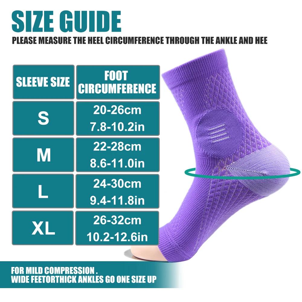 Sports Ankle Brace Compression Socks For Neuropathy Pain Relief Gym Foot Support Arch Soothe Socks