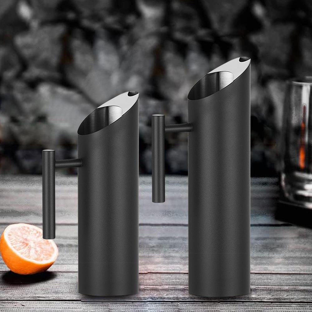 Elegant Stainless Steel Water Pitcher with Ergonomic Handle Ideal for Home and Office Cold Beverages Serving Pot