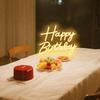 Happy Birthday Neon Sign for Backdrop, LED Happy Birthday Light Up Sign, USB Powered Dimmable Neon Light for Birthday Party Decorations Wall Decor,