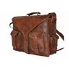 Men's Genuine Vintage Brown Leather Messenger Bag Shoulder Laptop Bag Briefcase