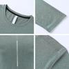 Maßgeschneidertes atmungsaktives schnell trocknendes Langarm-Sportshirt für Outdoor-Fitness, Laufen, Basketball und Freizeitkleidung
