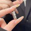 925 Sterling Silver Jewelry Double Layer Sweet Love Heart Finger Rings for Women Wedding Party Jewelry For Girls Friend Gift