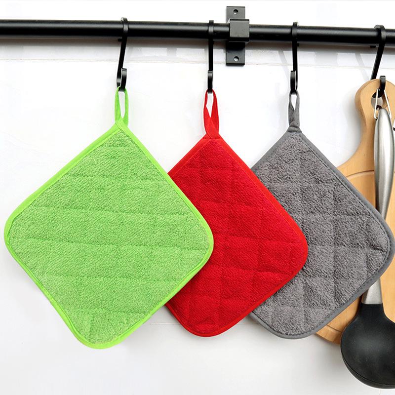 Pure Cotton Heat-Insulating Silver-Coated Pot Pad & Microwave Oven Gloves Set