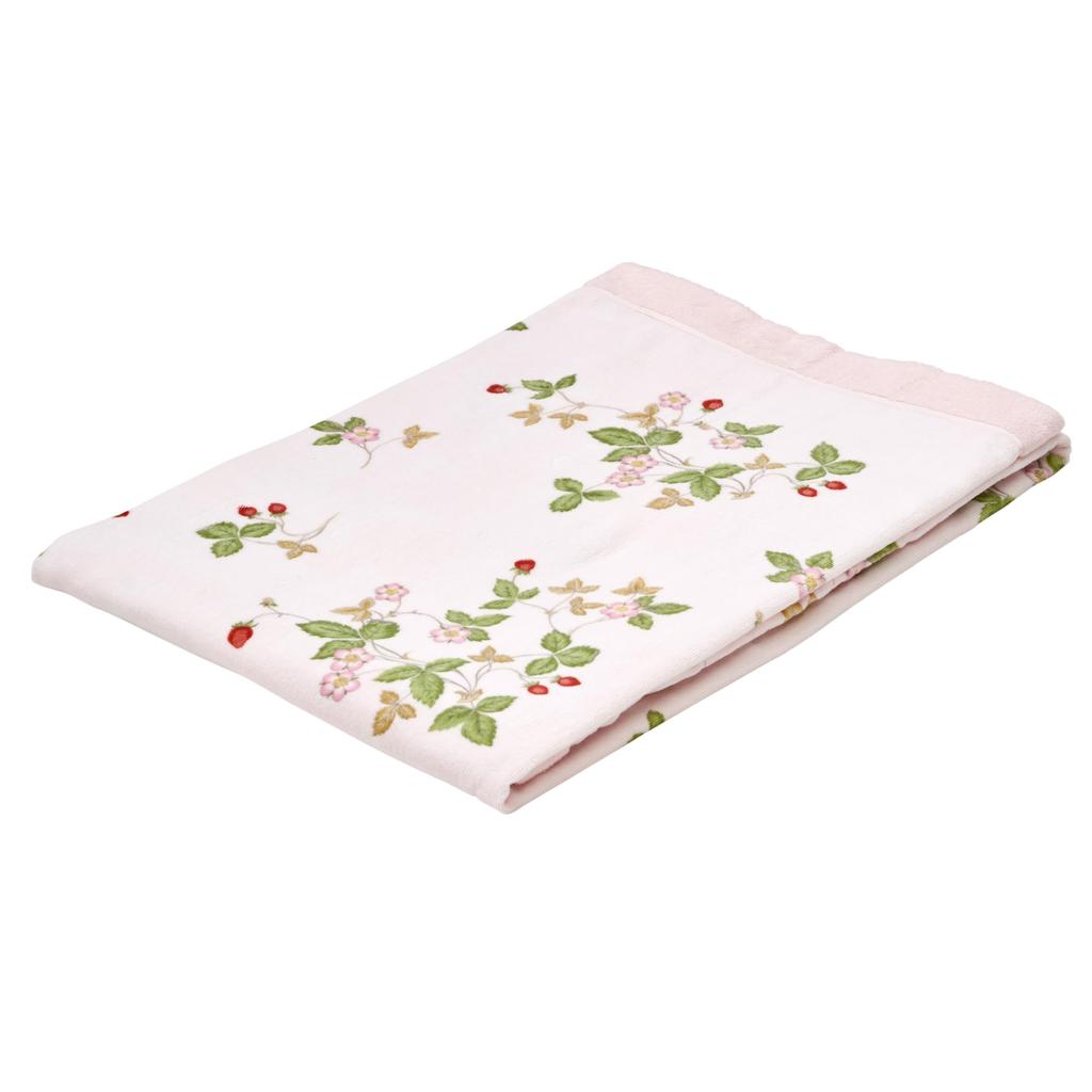 Nishikawa Wedgwood Imabari Towel Blanket, Single, Washable, 100% Cotton, Wild Strawberry, Soft, Made In Japan, Pink, FR05150601