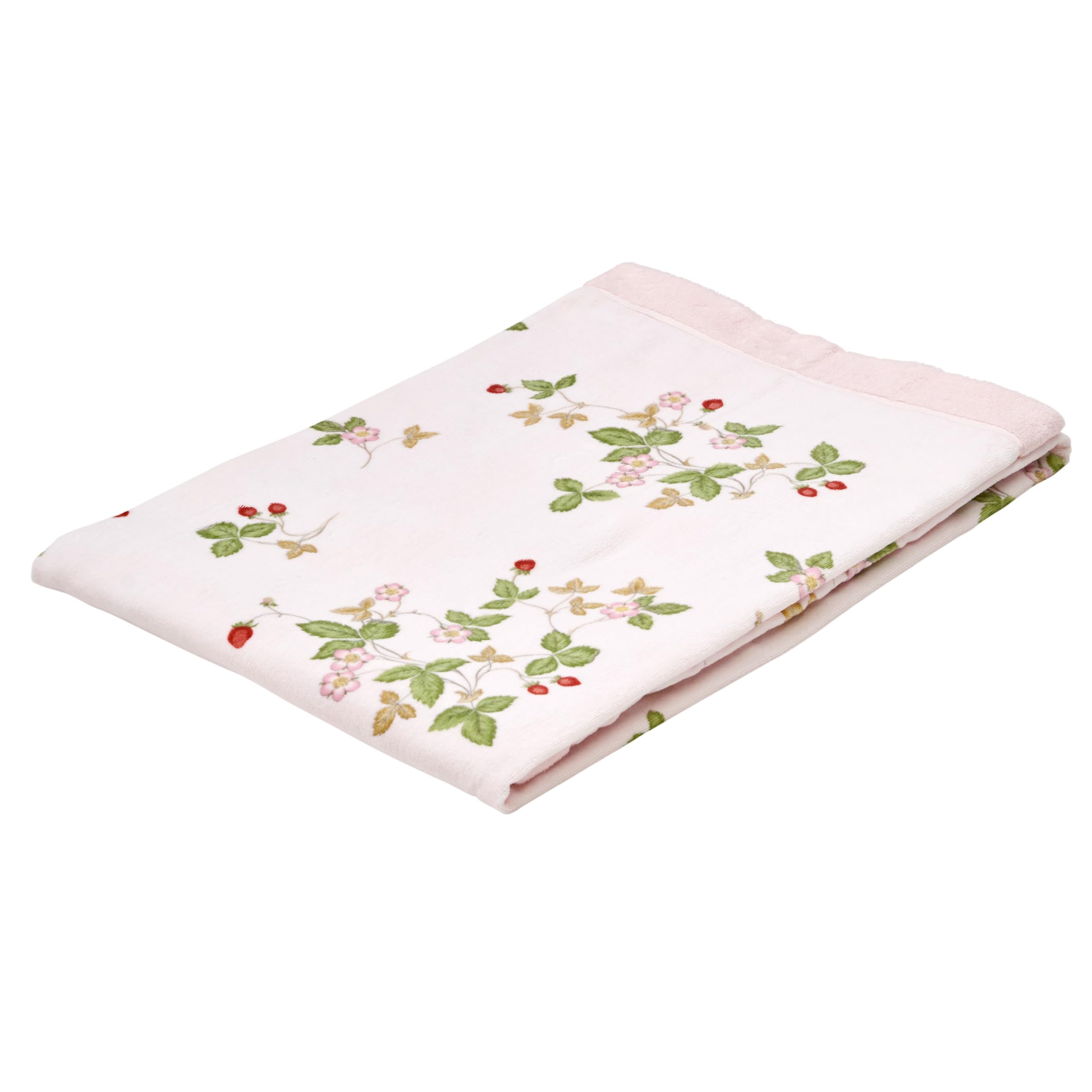 

Nishikawa Wedgwood Imabari Towel Blanket, Single, Washable, 100% Cotton, Wild Strawberry, Soft, Made in Japan, Pink, FR05150601