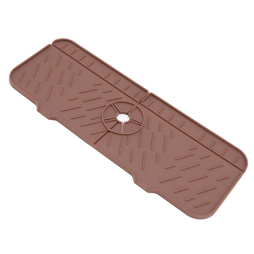 Faucet Absorbent Mat Washable Reusable Silicone Sink Countertop Water Catcher for Kitchen Bathroom