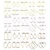 3-Color DIY Alloy Jewelry Geometric Epoxy Resin Mold Frames