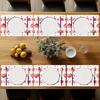 1set/1pc/4pcs/6pcs Valentine'S Day Heart-Shaped Printed Placemats | Polyester, Heat-Insulating, Suitable for Home Decoration, Festival Dining