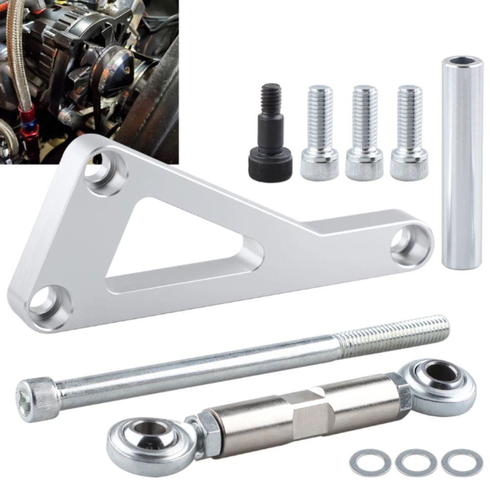 Polished Finish Water Pump Bracket Kit Aluminum Zinc Zinc Alloy Adjustable Bracket Kit  Chevrolet Vehicles