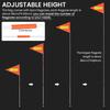 Reflektierende Fahrrad Sicherheitsflagge Verstellbare Stangen bis zu 6 Fuß Wetterfest Für Camping Rollstuhl Hohe Sichtbarkeit