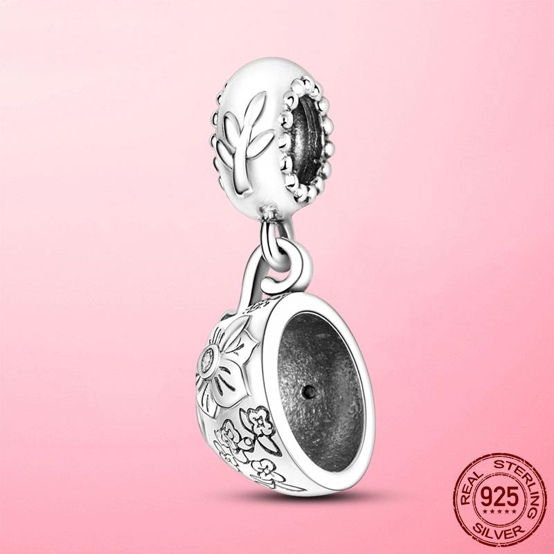 New Copper Vintage Cassette Dangle Charm Beads Fit Original Pandora Bracelet Necklace Copper Diy Jewelry