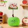 Soft Fufu Plush Stuffed Fruit Apple Pendant Fashion Keychain Cute Cartoon Red Apple Backpack Decor Keychain For Birthday Gift