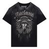 BUCKAROO Single Vintage Skull Applique Short Sleeve T-Shirt Black