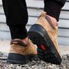 Mode Herren Sicherheitsschuhe Durchstichsicher Outdoor Sneaker für Herren Stahlkappe Unzerstörliche Sicherheitsstiefel Herren Arbeitsschuhe Wildleder Arbeitsstiefel