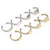 10pcs 6-12mm Stainless Steel Craft Ring Cabochons Blank Base Setting Flat Bezel Tray DIY Jewelry Making Accessories Findings