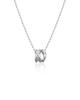 Akarki 925 Silver Draped Ring Pendant Necklace