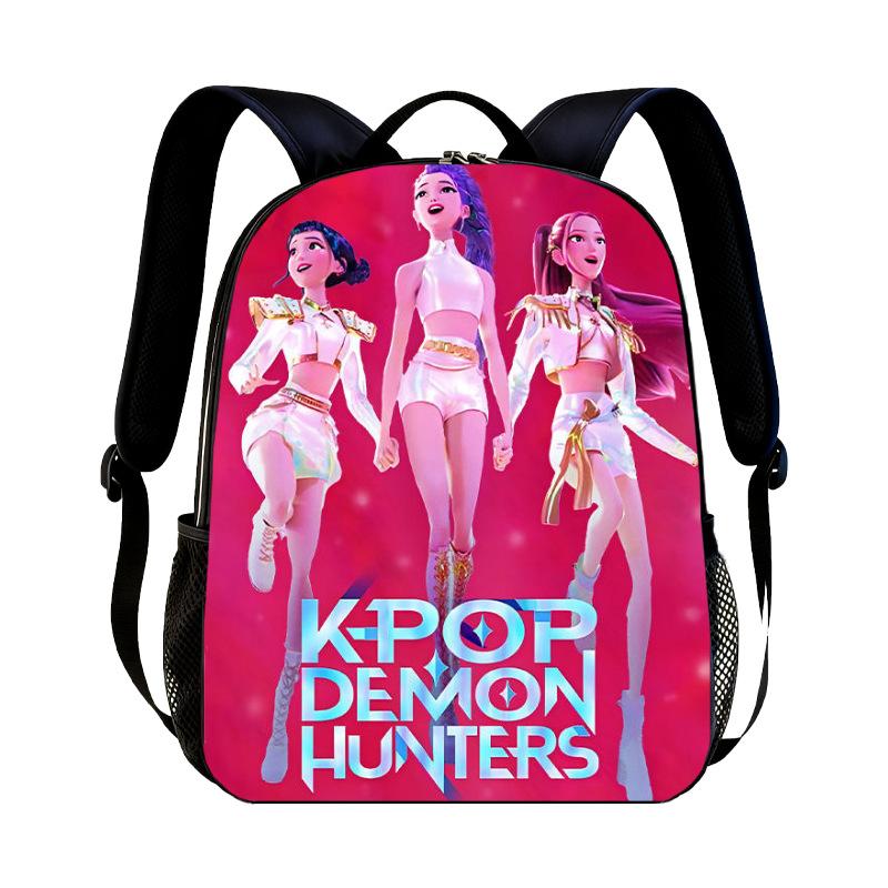 KPop Demon Hunters Cartoon Peripheral Backpack for Students Boys Girls Bags Teens Daily Backpack Travel Rucksacks Daily