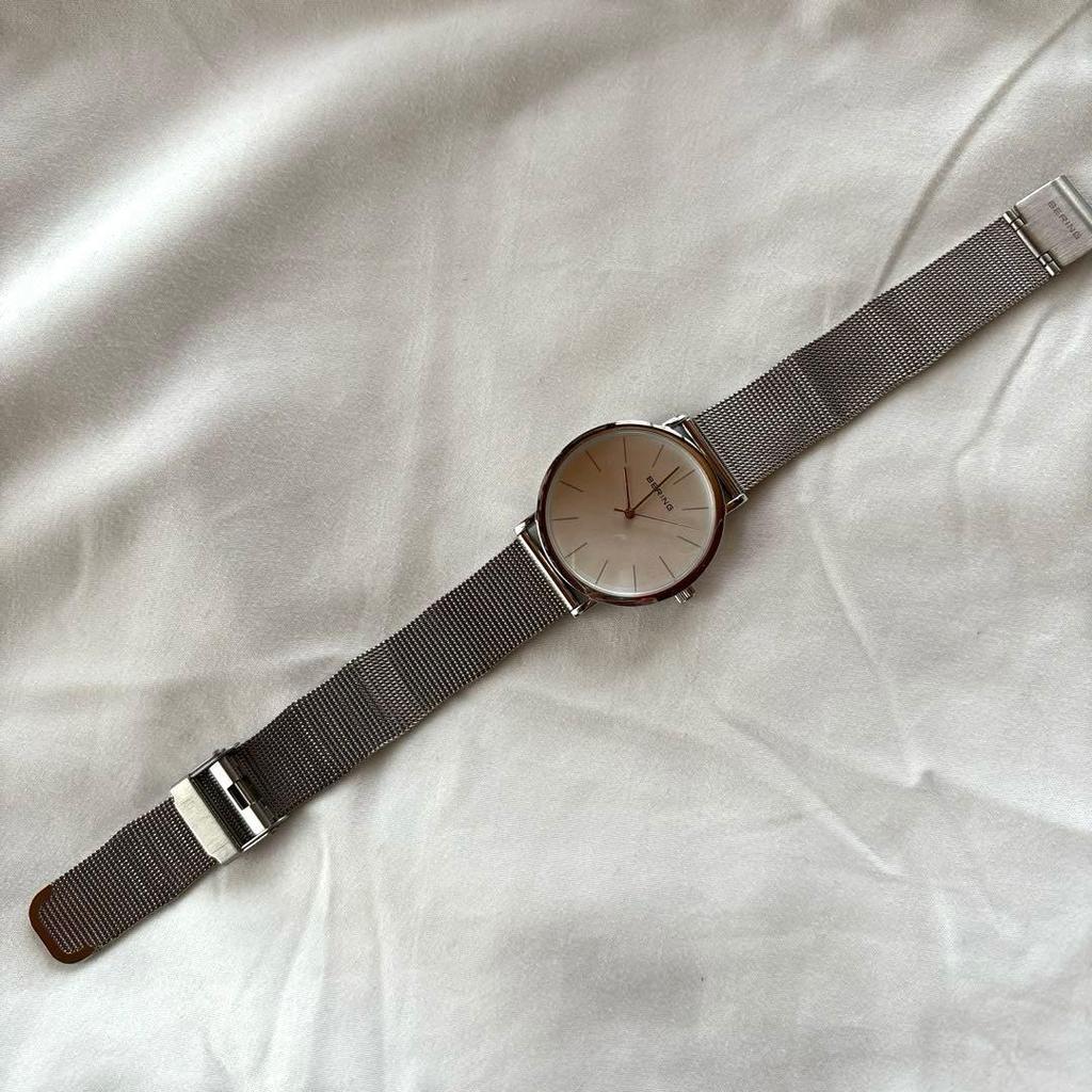 Used BERING Silver Mesh Watch Men's