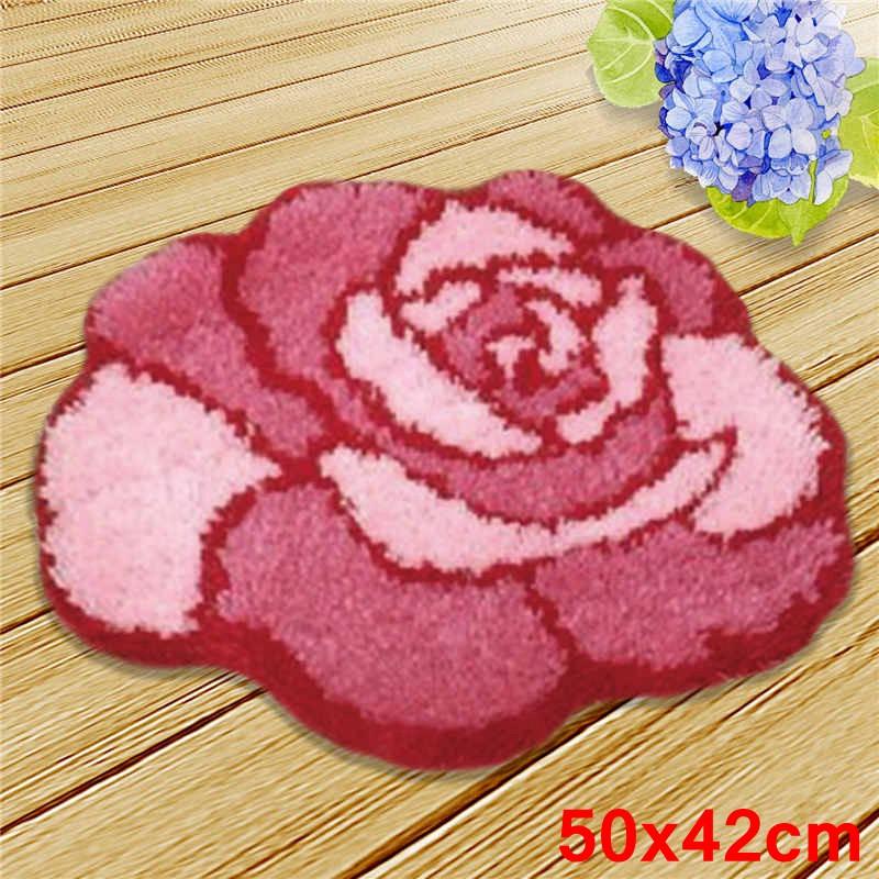 Cartoon Animal Latch Hook Pillow Smyrna Package Hooks Hand Knitted Embroidered Pillow Carpet Embroidery Set Latch Hook Rug Kits