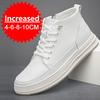 New Men Elevator Height Increase Shoes Sneakers Shoes for Men's 10cm Sports Casual Invisible Inner Heightening 8cm White Loafers
