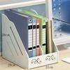 File Box Document Rack Four-Column Office Supplies Desktop Storage Basket Folder Storage Box Thickened Quadruple File Shelf