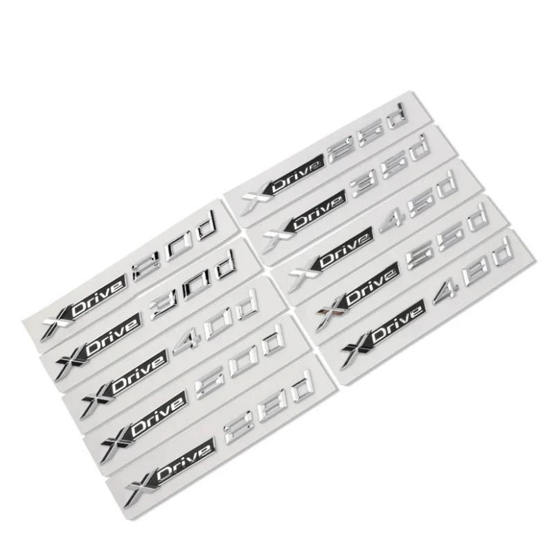 

Car Trunk Stickers For BMW X1 E87 F48 X3 F25 E83 X4 X5 E70 F15 X6 E71 F16 X7 XDrive 18d 20d 30d 40d 50d Emblem Logo Accessories XDrive 18d