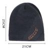 WTEMPO Solid Color Inner Fleece Caps Men Autumn and Winter Elastic Knitted Pile Caps Outdoor Sports Cycling Cold-proof Ear-protecting Thick Hats