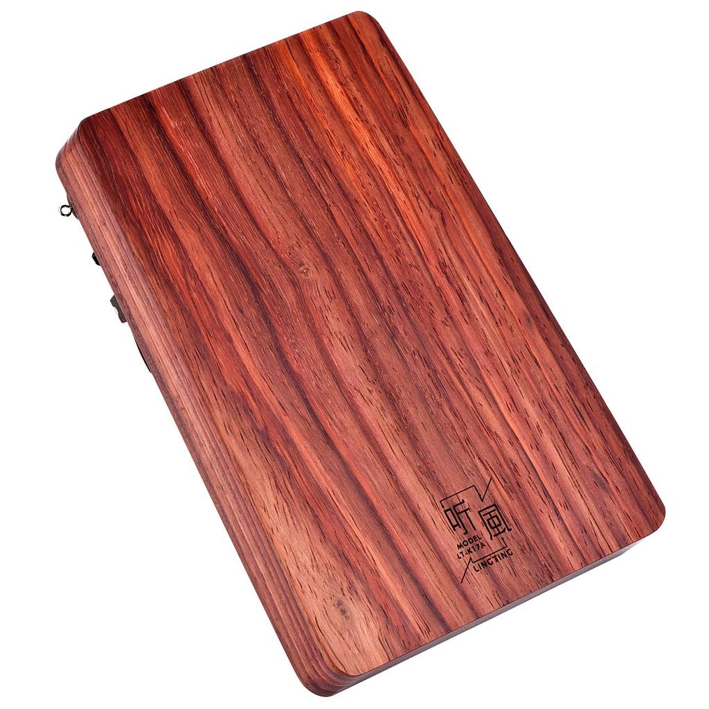 LingTing Kalimba 17-Key Thumb Piano in C Major African Bubinga Wood Storage Case for Beginners LT-K17A