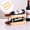 Wooden Bottle Holder Table Top Stands Rack Display Stand for Home Decor Kitchen Organization