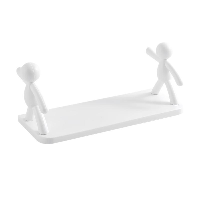 The New Small-sized Storage Rack for Bathroom Toilet Shower Room and Kitchen Storage Can Be Hung on The Wall Without Drilling