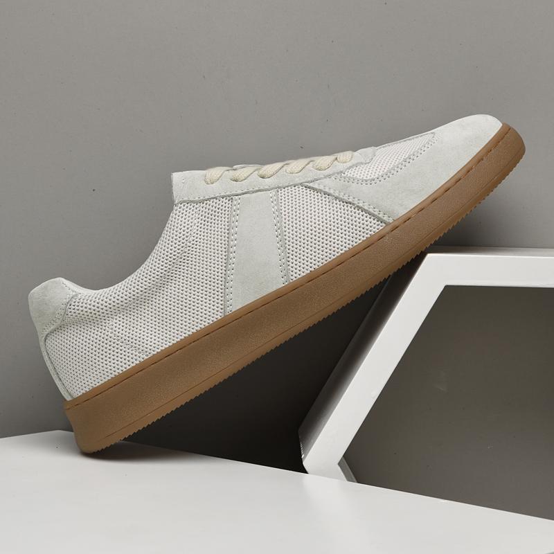 Summer New Fashion Designs Comfortable Hiking Outdoor Leather Sneakers Shoes High Quality Mesh Cloth Breathable Mens Shoes